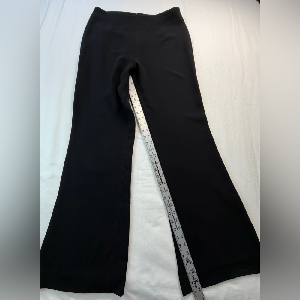 Cinq à Sept Flat Front Black Flared Dress Pants Size 10 - Picture 4 of 10